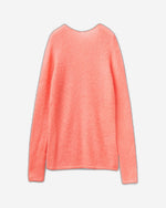 سترة موهير بلند برقبة على شكل حرف V