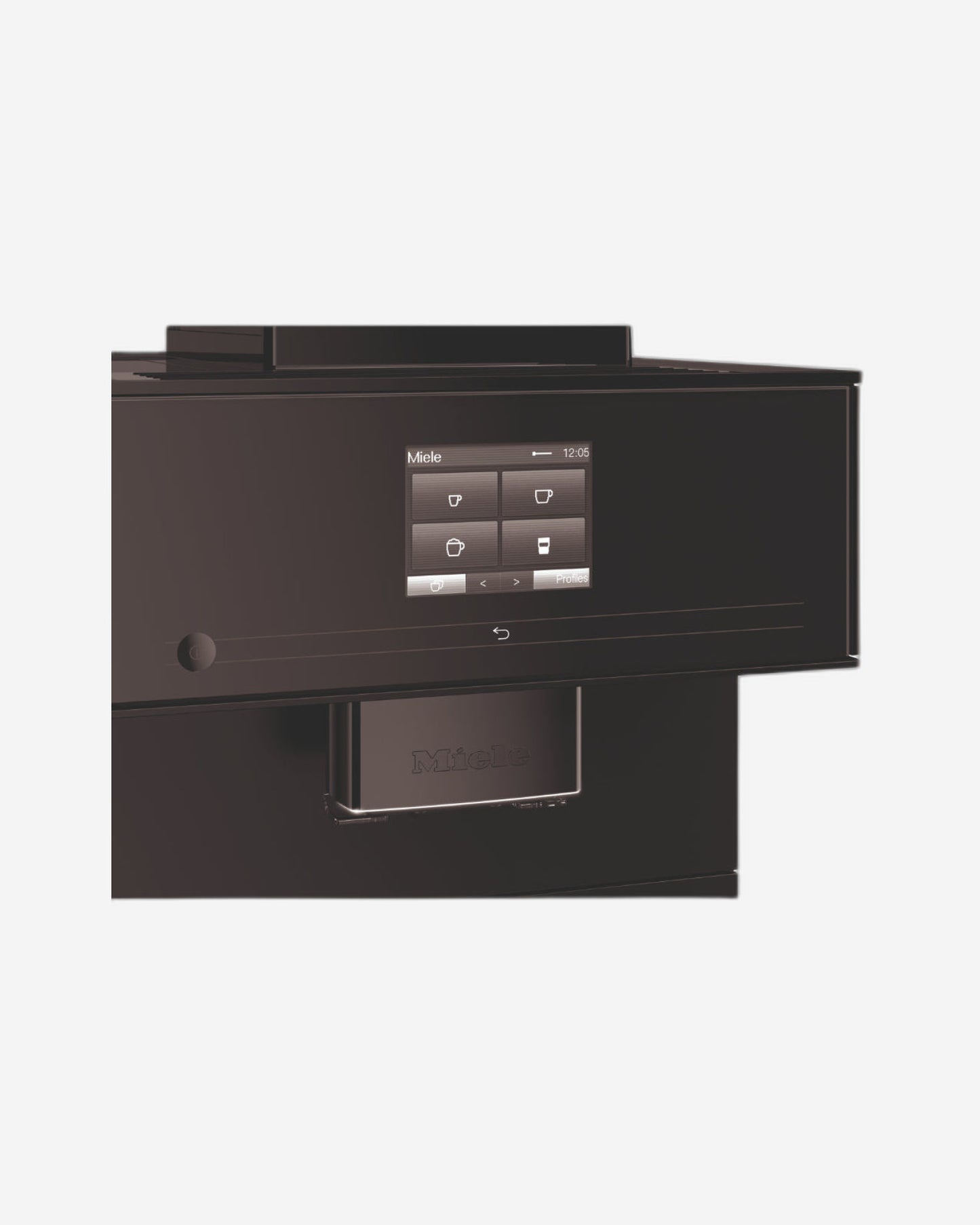 ماكينة صنع القهوة Miele Countertop إصدار 125 مع خاصية اختيار القهوة وإزالة الترسبات تلقائيًا CM 7750 GB OBSW/MATT