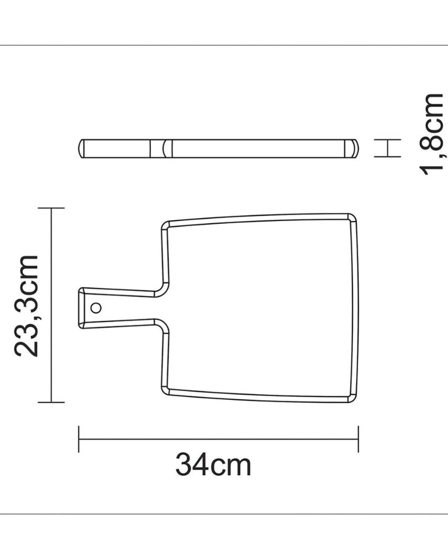 لوح مطبخ ترامونتينا FSC بمقبض 34 × 23 سم