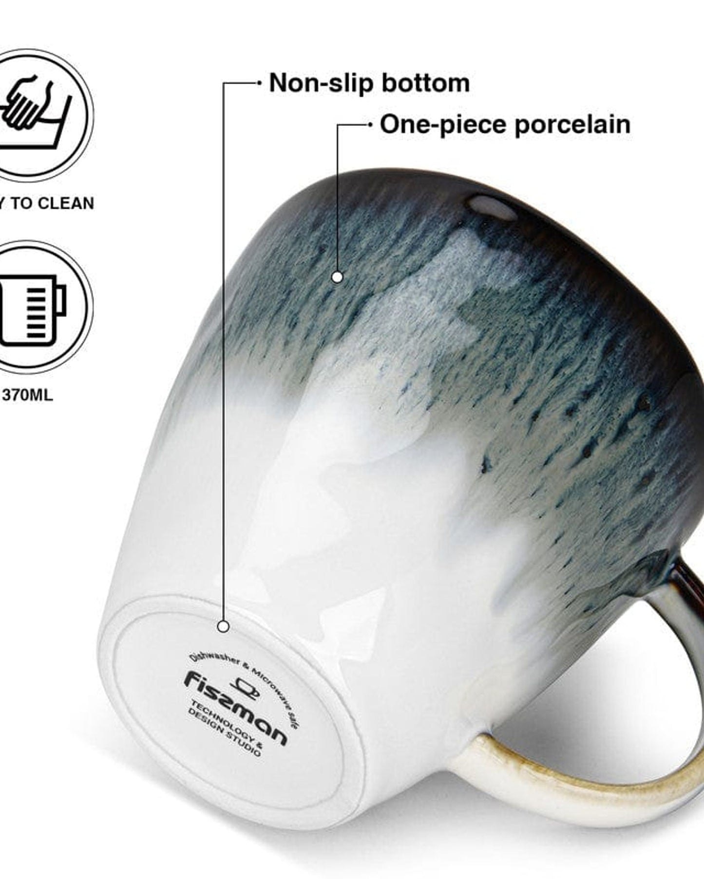 أكواب فيسمان جالاكتيكا، قطعتان، 370 مل