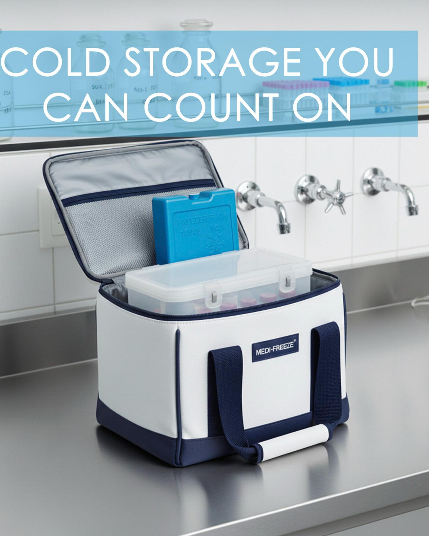 Plastic Forte Freezer Ice Pack 1000 g Blue
