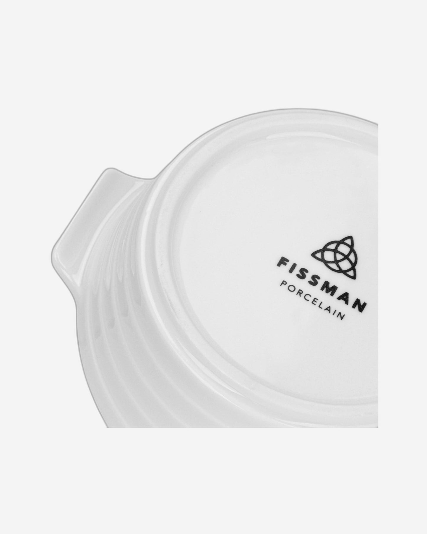 طبق خبز دائري من فيسمان، 3 قطع، 12×4.5 سم/220 مل، بورسلين