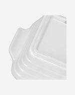 طبق خبز مستطيل من فيسمان، 3 قطع، 13×9×4.5 سم/220 مل، بورسلين