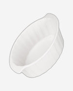 طبق خبز بيضاوي من فيسمان، 3 قطع، 15×12.4 سم/240 مل، بورسلين