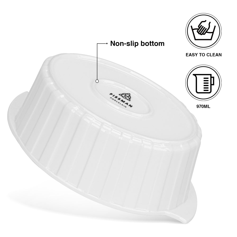 صينية خبز فيسمان، صينية خبز بيضاوية الشكل، 19×14.8 سم/970 مل