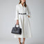 Esme Cord Full Skirt Shirt Dress Winter in White