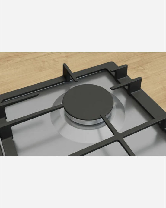 Bosch Gas Hob 5 Burners Wok Cast Iron Steel