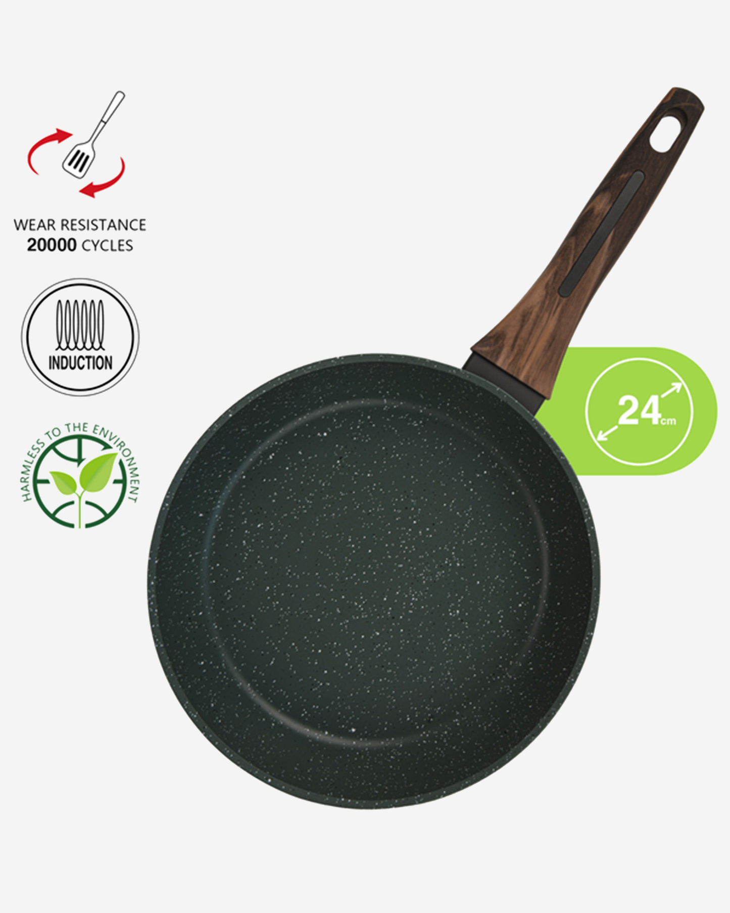 Fissman Non Stick Aluminium Frying Pan Cuisine 24×5.5cm
