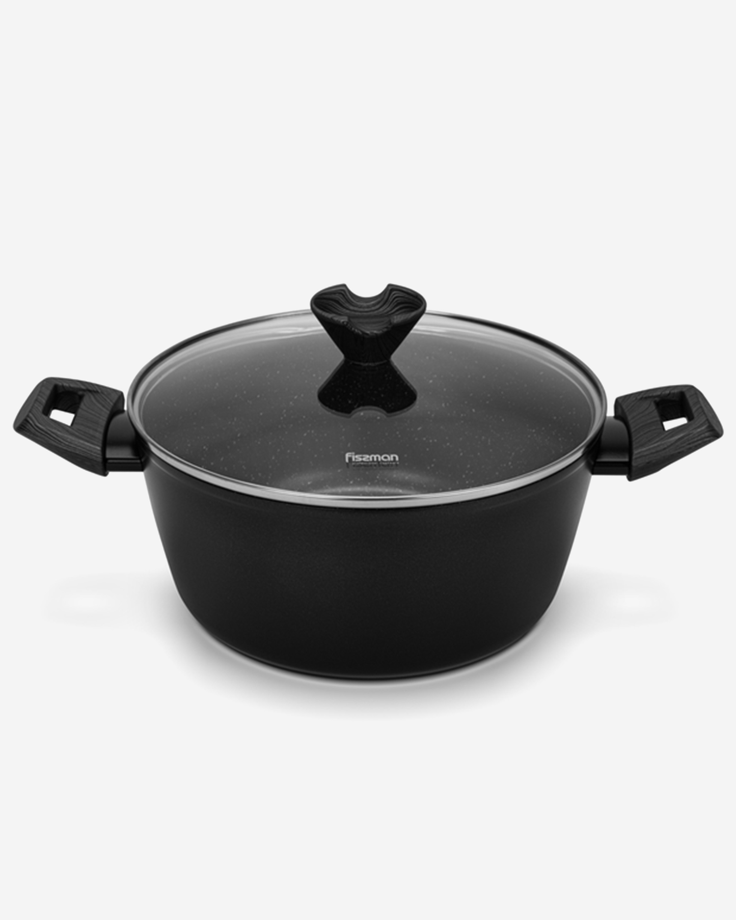 Fissman Stockpot Angela 20x9.5cm/2.5 Ltr With Glass Lid (Aluminium With Non-Stick Coating)