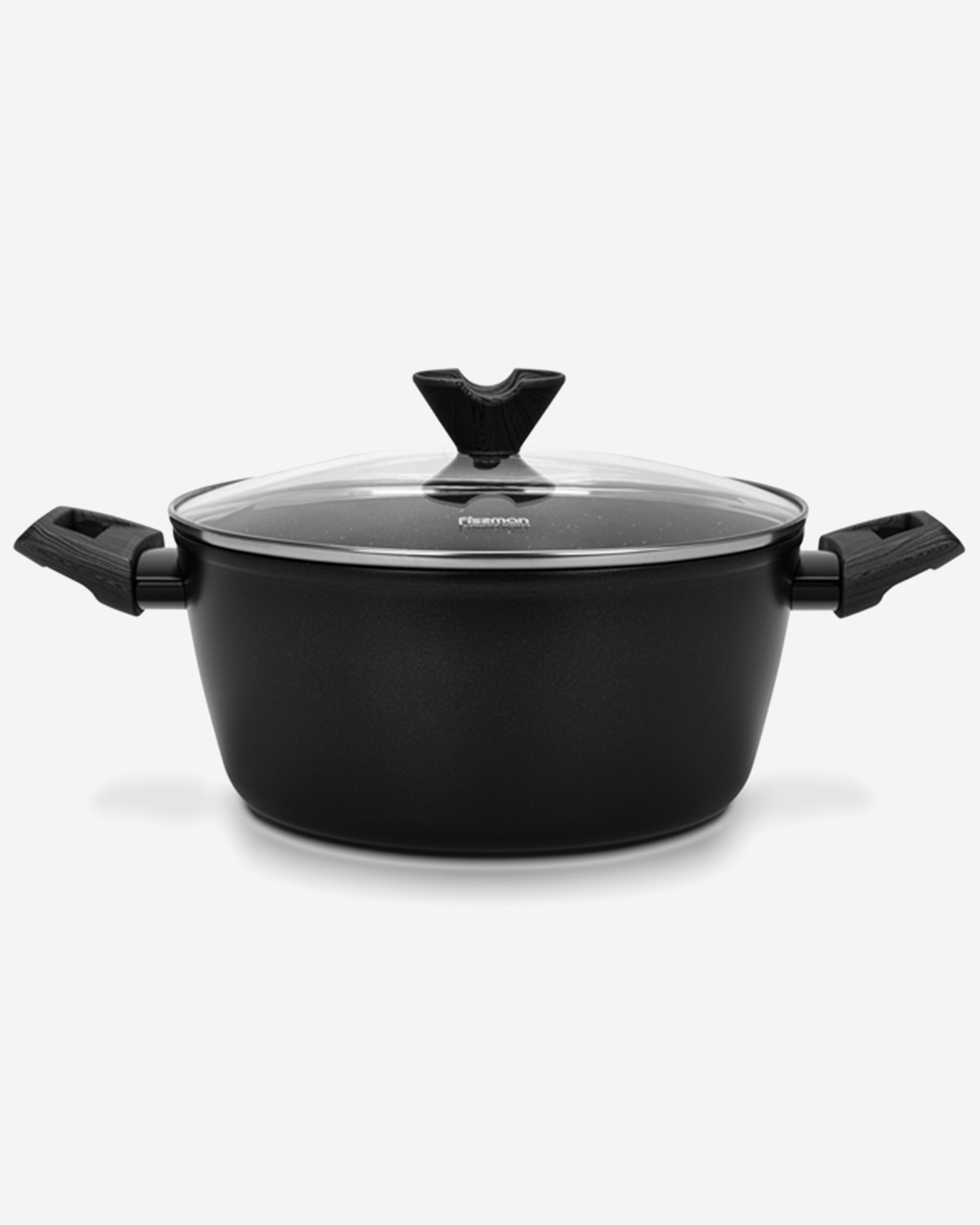 Fissman Non Stick Aluminium Stockpot Angela 20×9.5cm / 2.5L with Glass Lid