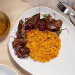 طبق عشاء بيضاوي عضوي من الفخار الحجري مقاس 31×24×2.5 سم، جديد باللون الأبيض، صنع في البرازيل