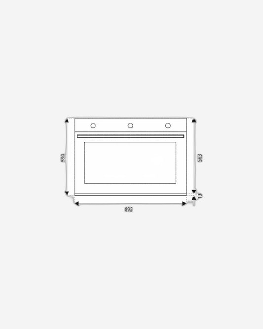 فرن كهربائي مدمج من سلسلة Bertazzoni Professional مقاس 90 سم