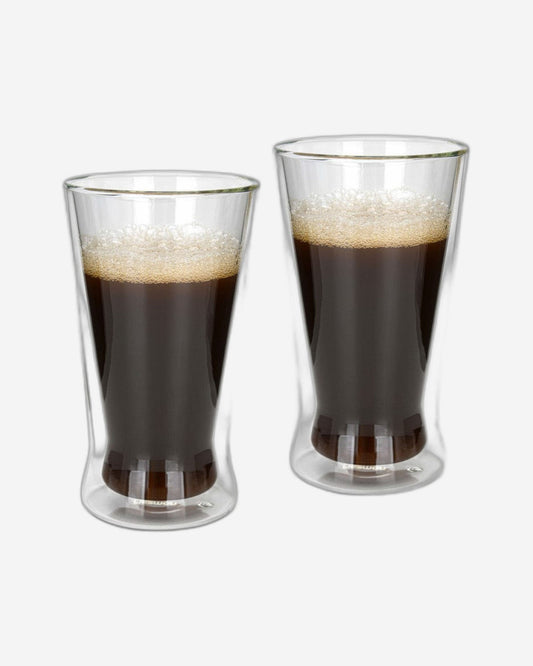 أكواب فيسمان مزدوجة الجدار من زجاج البوروسيليكات، قطعتان، سعة 380 مل