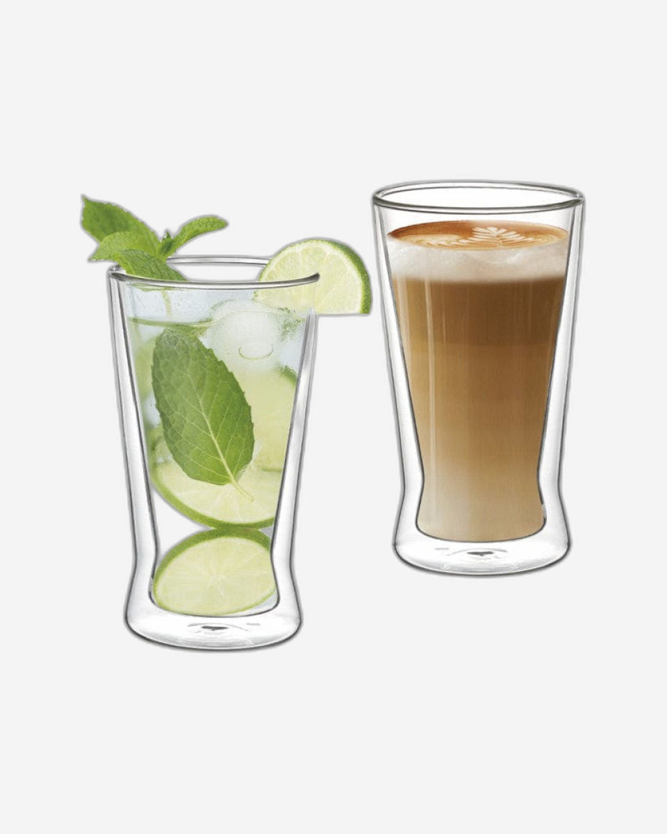 أكواب فيسمان مزدوجة الجدار من زجاج البوروسيليكات، قطعتان، سعة 380 مل