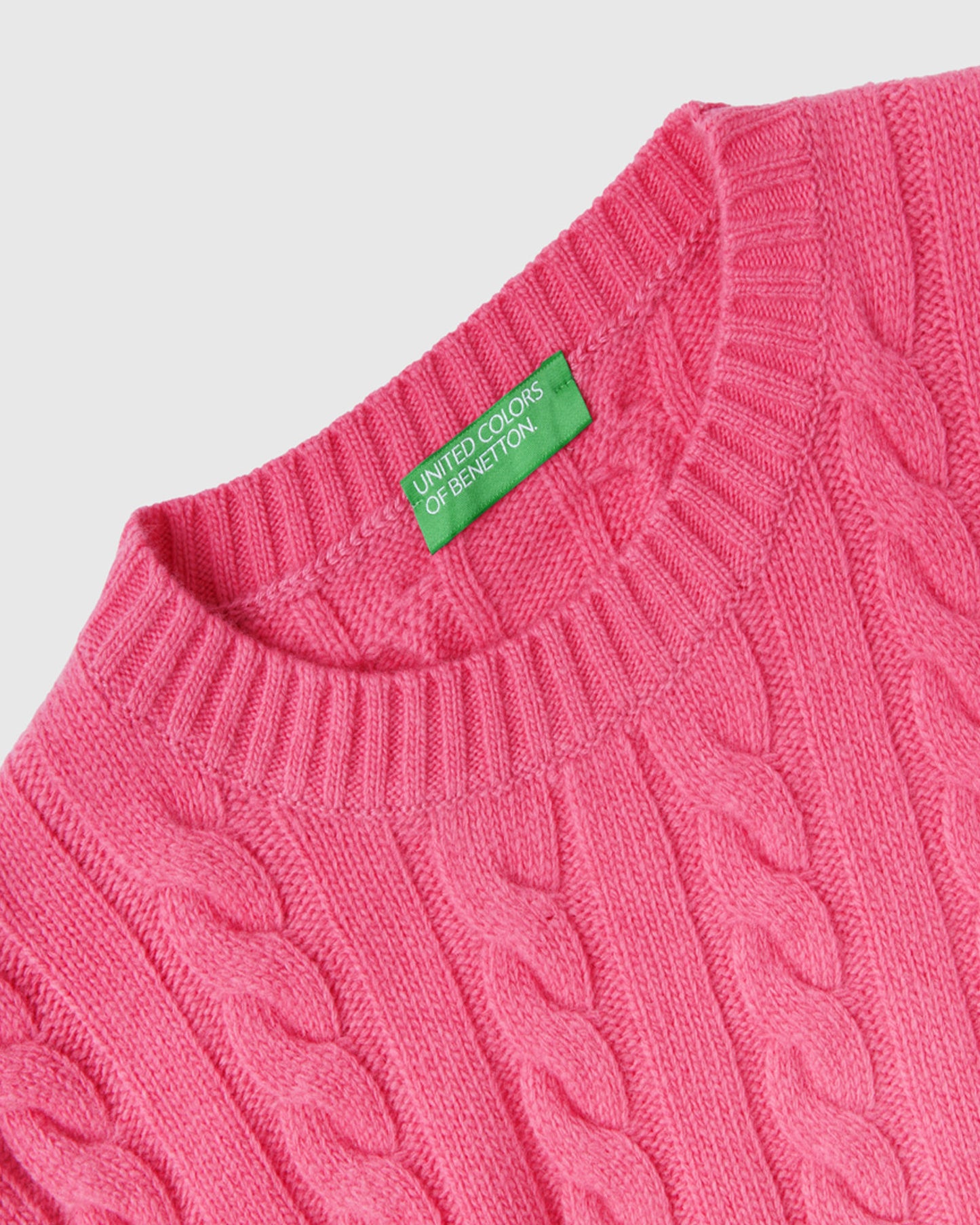 سترة قصيرة محبوكة من مزيج الصوف