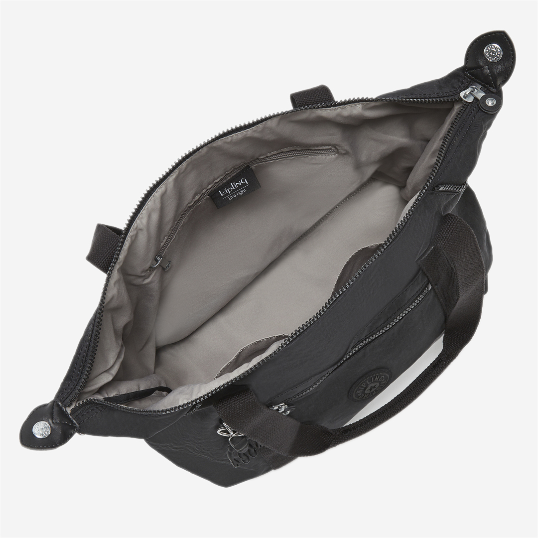 KIPLING Art Black Noir Medium tote (with removable shoulderstrap) 10619-P39