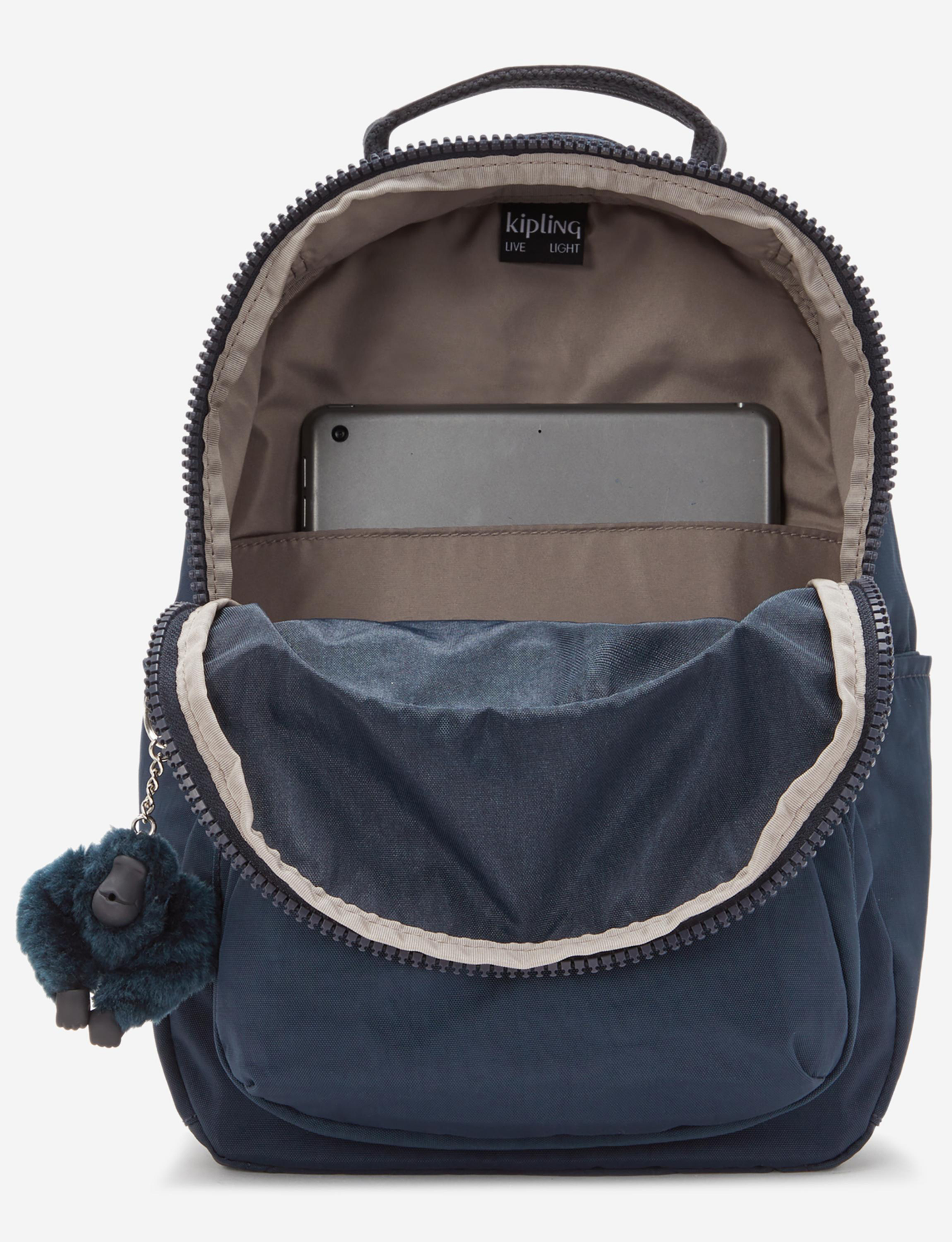 KIPLING Seoul S Blue Bleu 2 حقيبة ظهر صغيرة (مع جيب للكمبيوتر اللوحي) I4082-96V