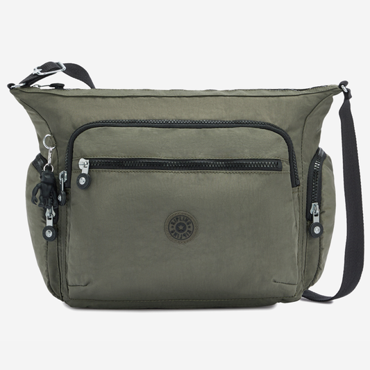 KIPLING Gabbie Green Moss Large crossbody 15255-88D
