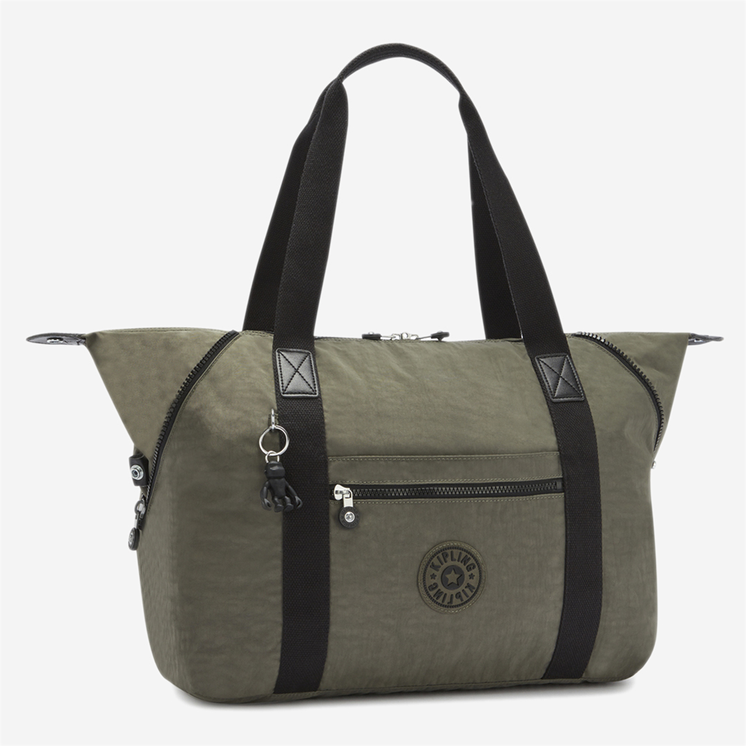 KIPLING Art M Green Moss Large tote 13405-88D