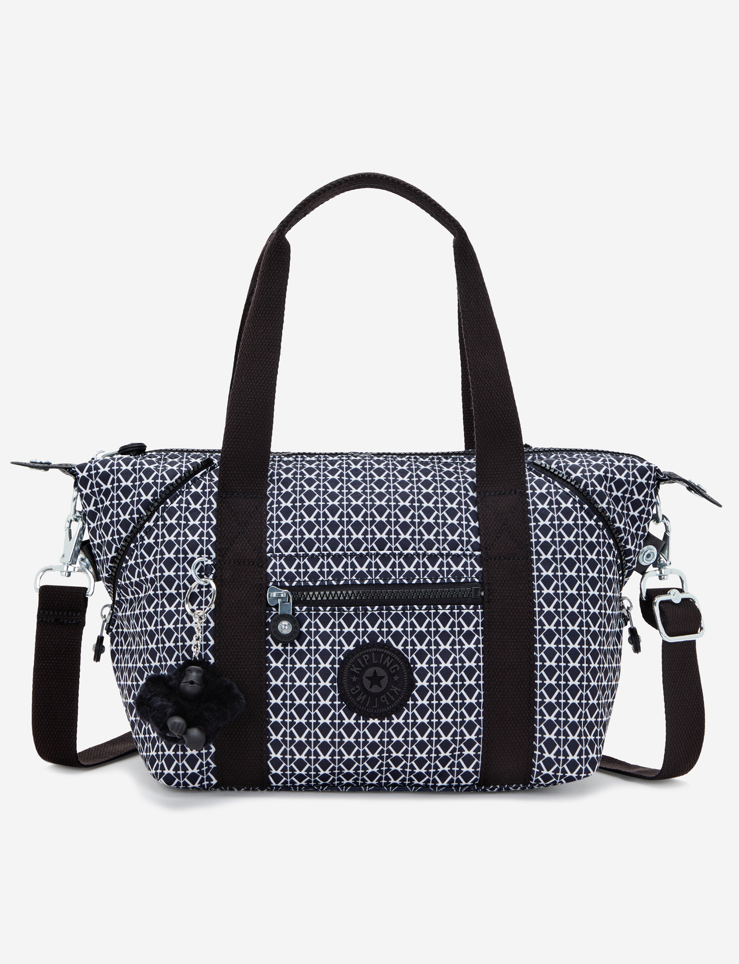 KIPLING حقيبة يد صغيرة بطبعة Art Mini Signature (مع حزام كتف قابل للإزالة) I5656-DD2