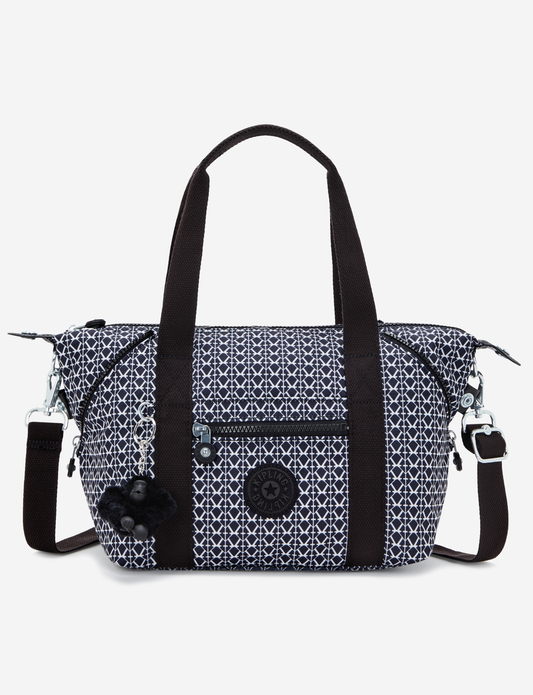 KIPLING حقيبة يد صغيرة بطبعة Art Mini Signature (مع حزام كتف قابل للإزالة) I5656-DD2
