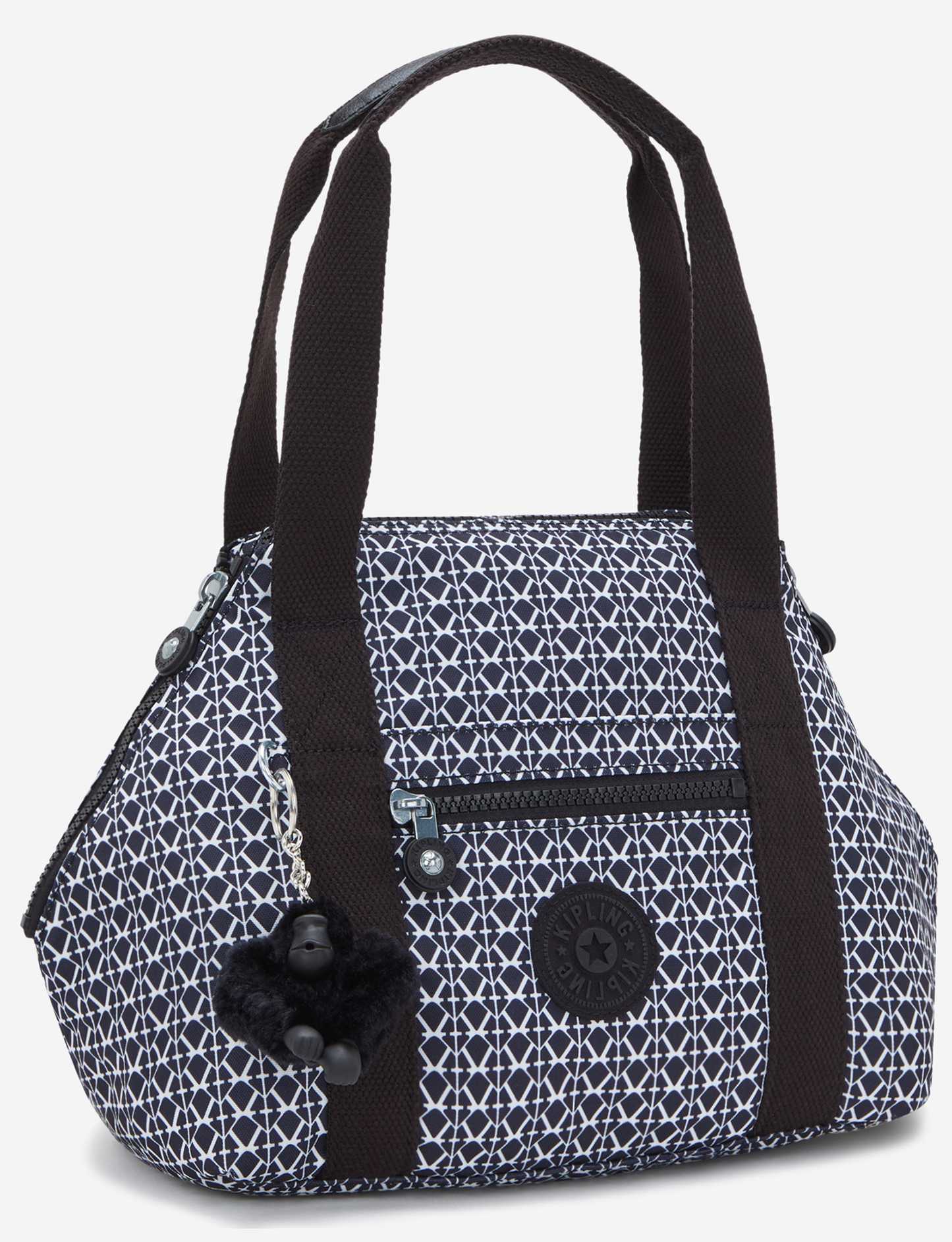 KIPLING حقيبة يد صغيرة بطبعة Art Mini Signature (مع حزام كتف قابل للإزالة) I5656-DD2