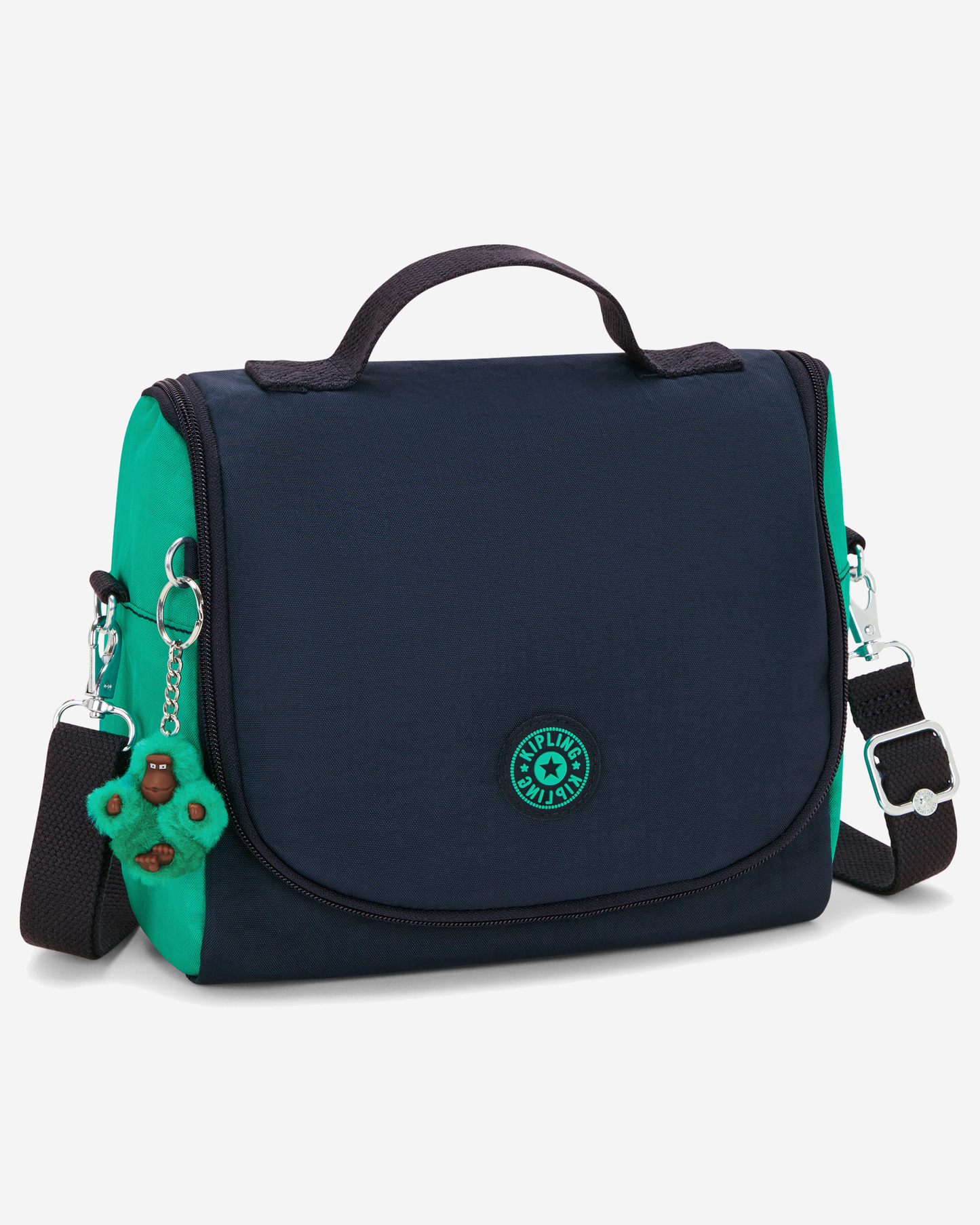 Kipling  New Kichirou Blue Green Bl Large LunchBag with Trolley Sleeve 15289-CD7