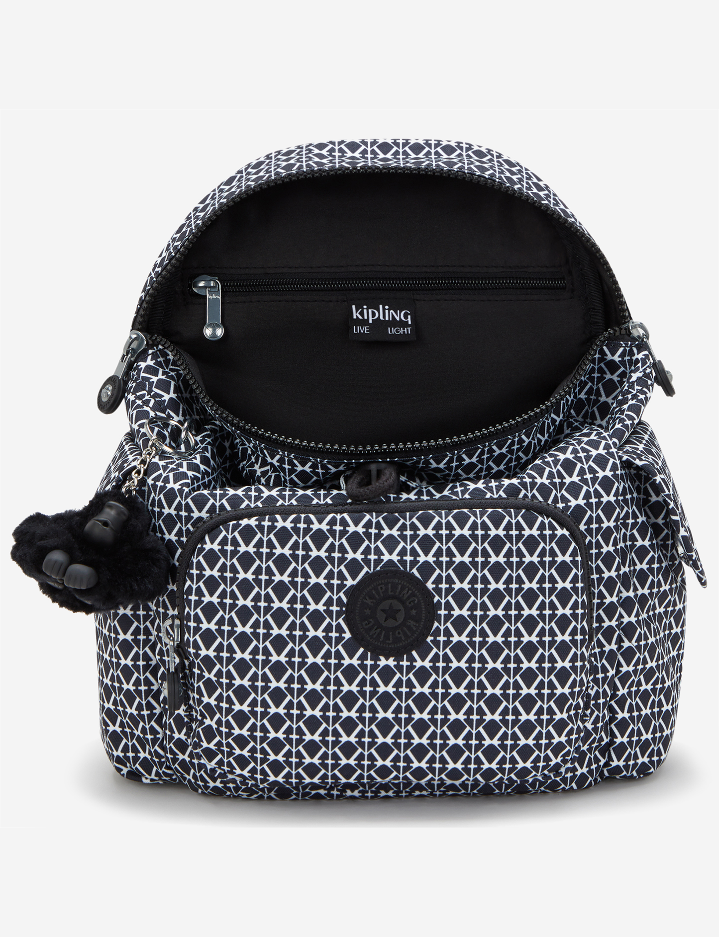 حقيبة ظهر صغيرة KIPLING City Pack Mini Signature Print I4628-DD2