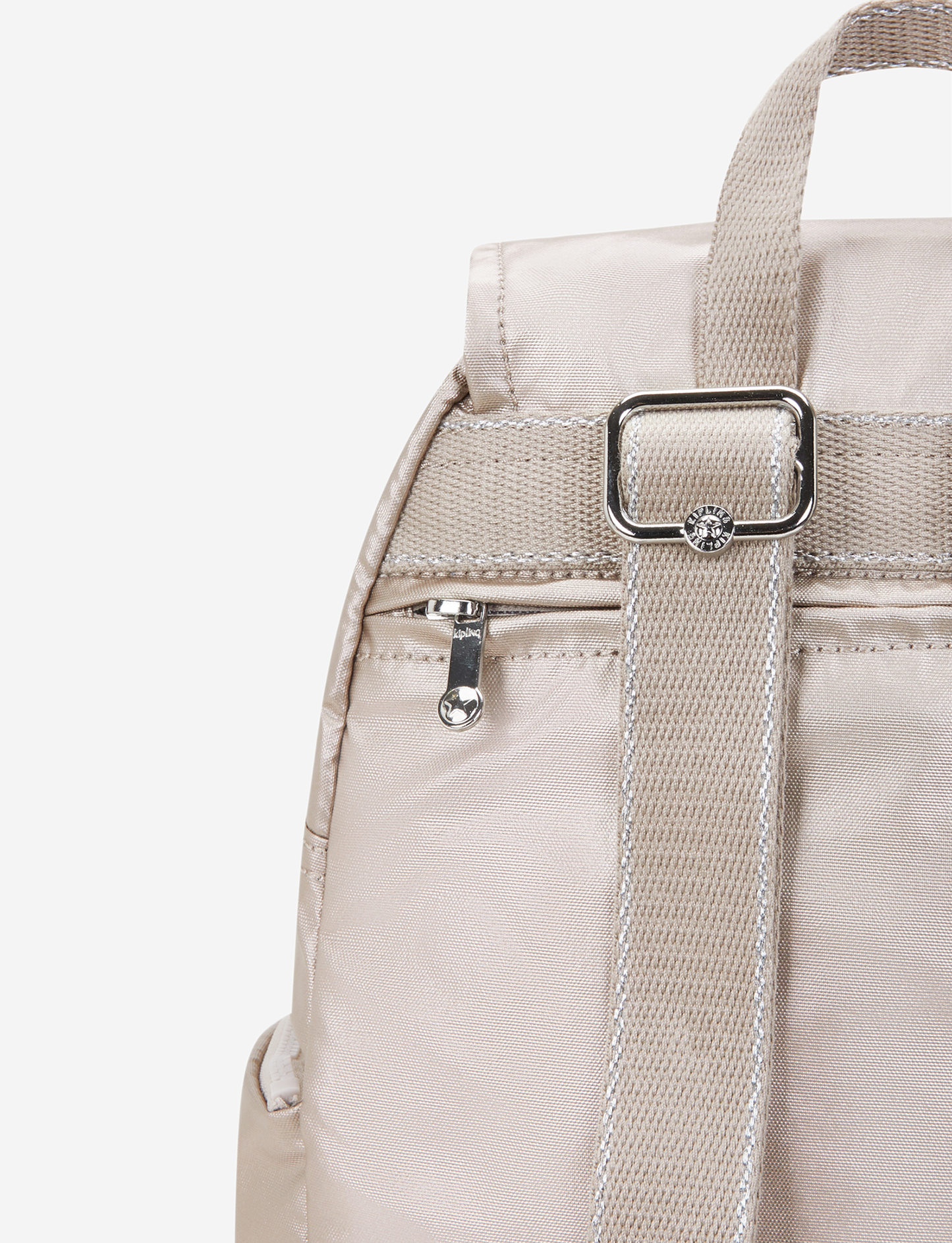 حقيبة ظهر صغيرة KIPLING City Zip S Metallic Glow I5634-48I