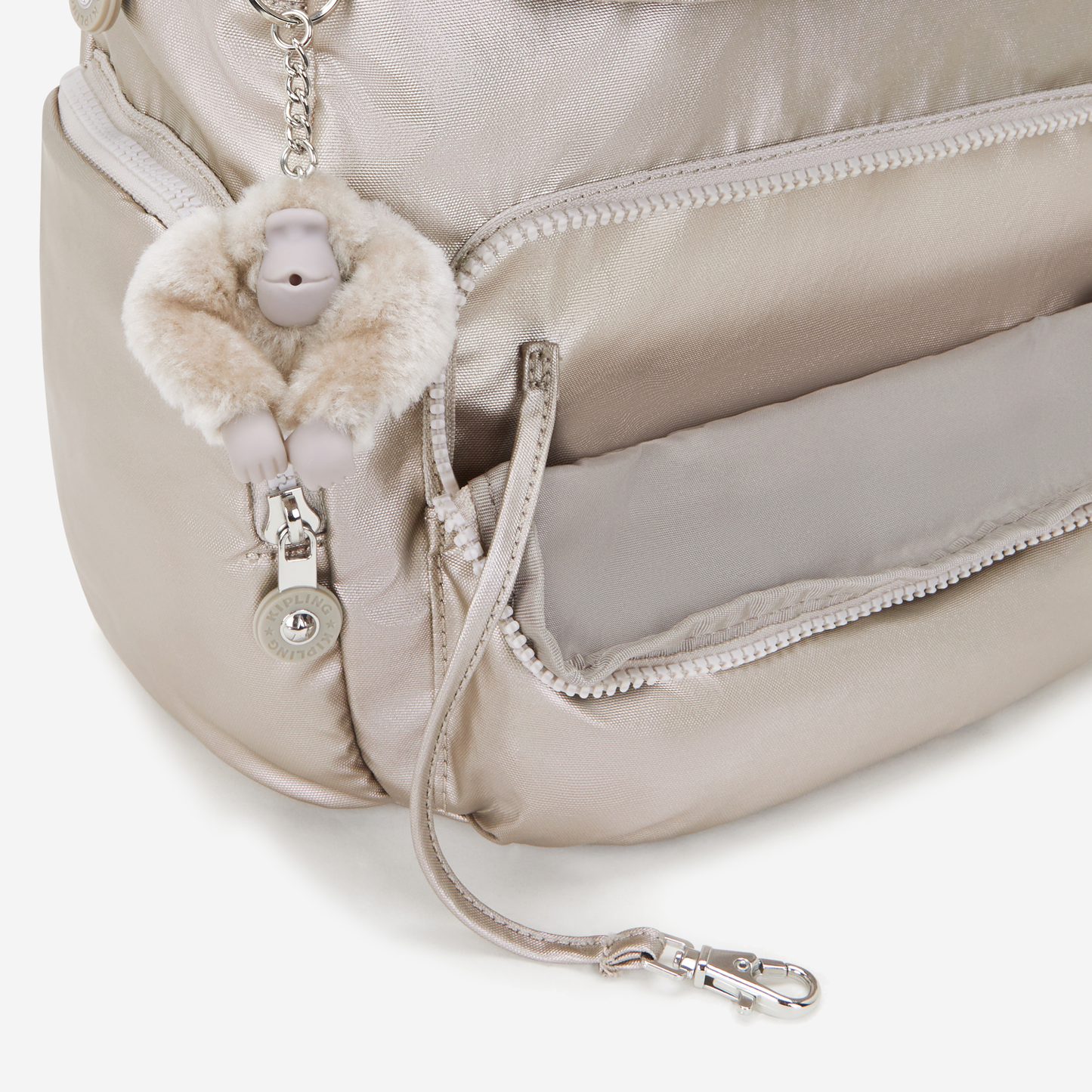 KIPLING City Zip S Metallic Glow Small backpack I5634-48I