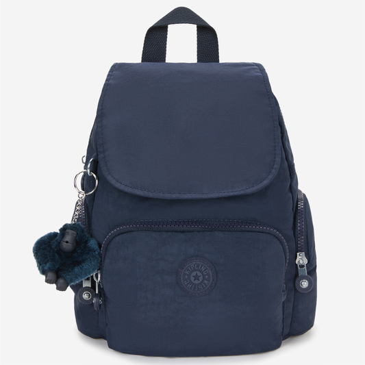 KIPLING City Zip Mini Blue Bleu 2 Mini Backpack with Adjustable Straps I6046-96V