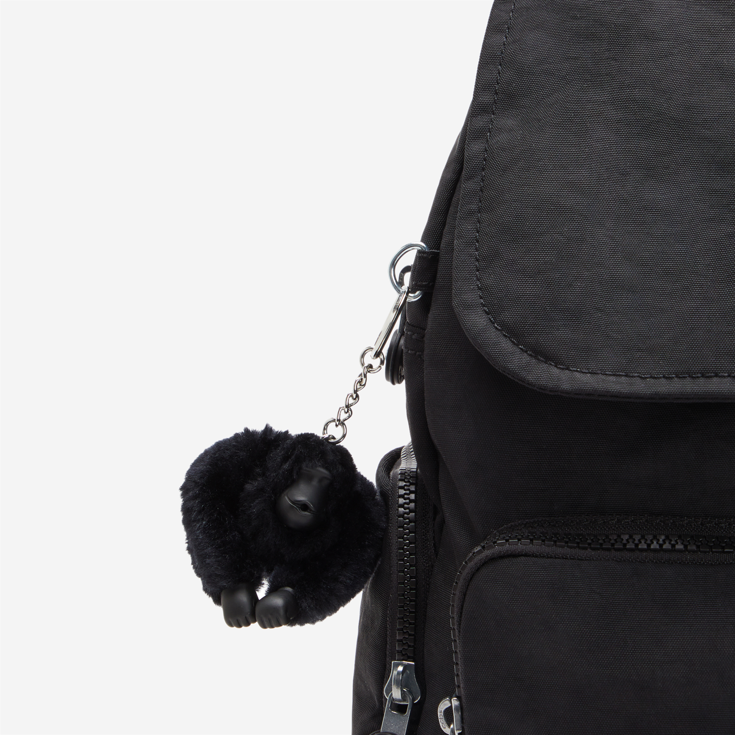 KIPLING City Zip Mini Black Noir Mini Backpack with Adjustable Straps I6046-P39