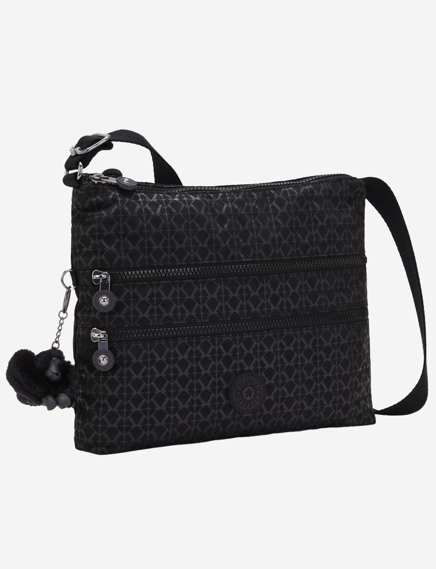 KIPLING Alvar Signature Emb حقيبة كروس متوسطة 12472-K59