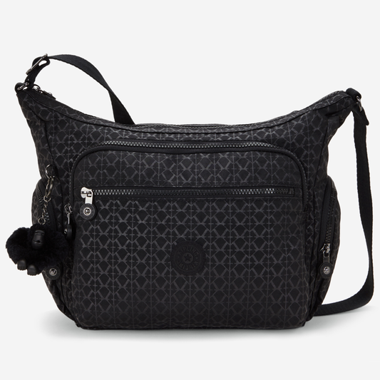 KIPLING Gabbie Signature Emb Large crossbody 22621-K59