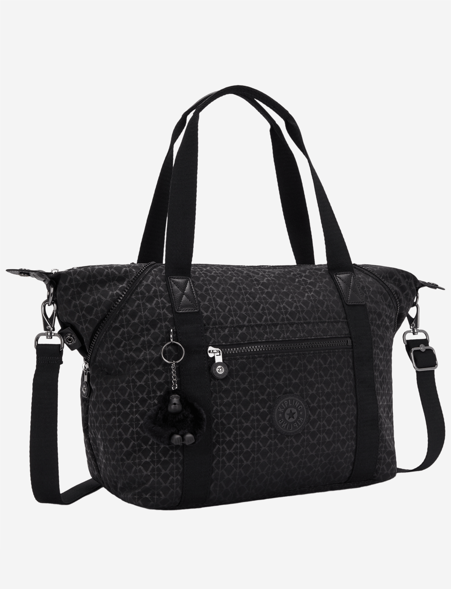 حقيبة توت متوسطة KIPLING Art Signature Emb (مع حزام كتف قابل للإزالة) 21091-K59