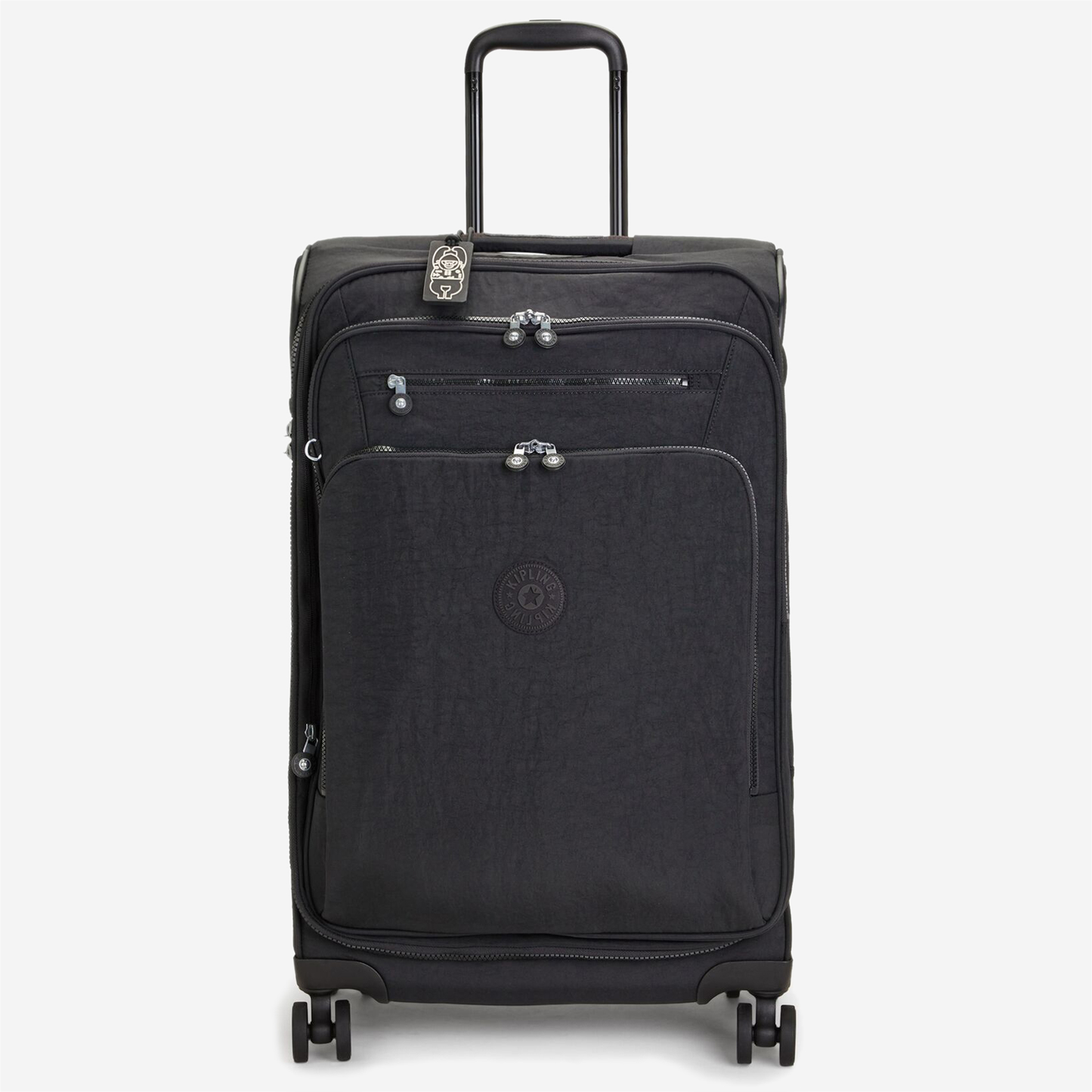 KIPLING New Youri Spin M Black Noir Medium expandable wheeled luggage I7706-P39