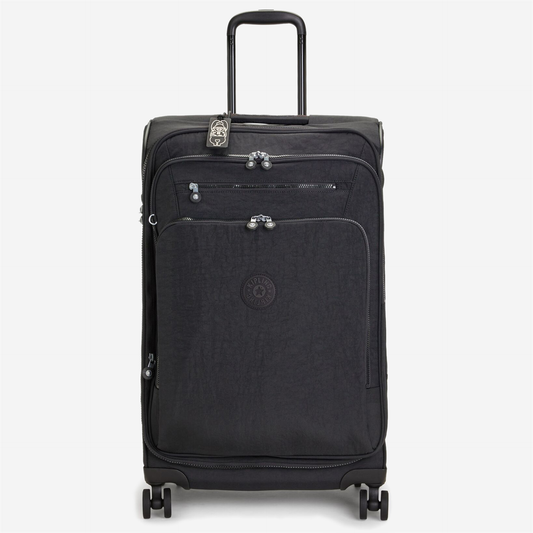 KIPLING New Youri Spin M Black Noir Medium expandable wheeled luggage I7706-P39