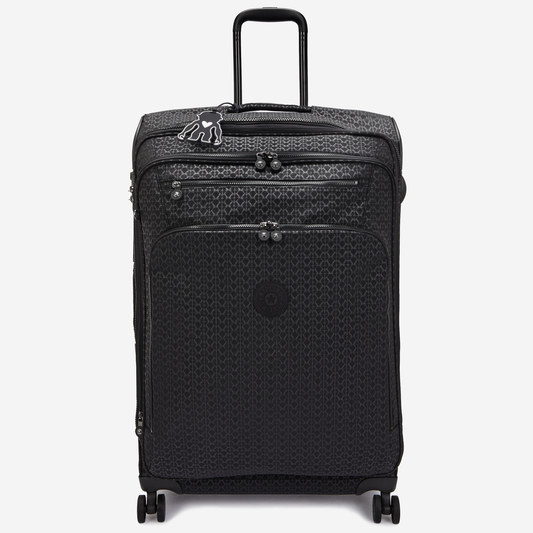 KIPLING New Youri Spin L Signature Emb Large expandable wheeled luggage I7572-K59