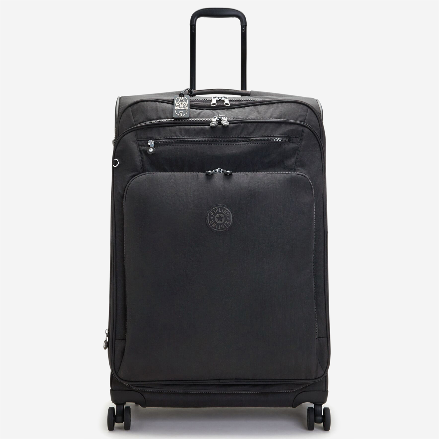 KIPLING New Youri Spin L Black Noir Large expandable wheeled luggage I7930-P39