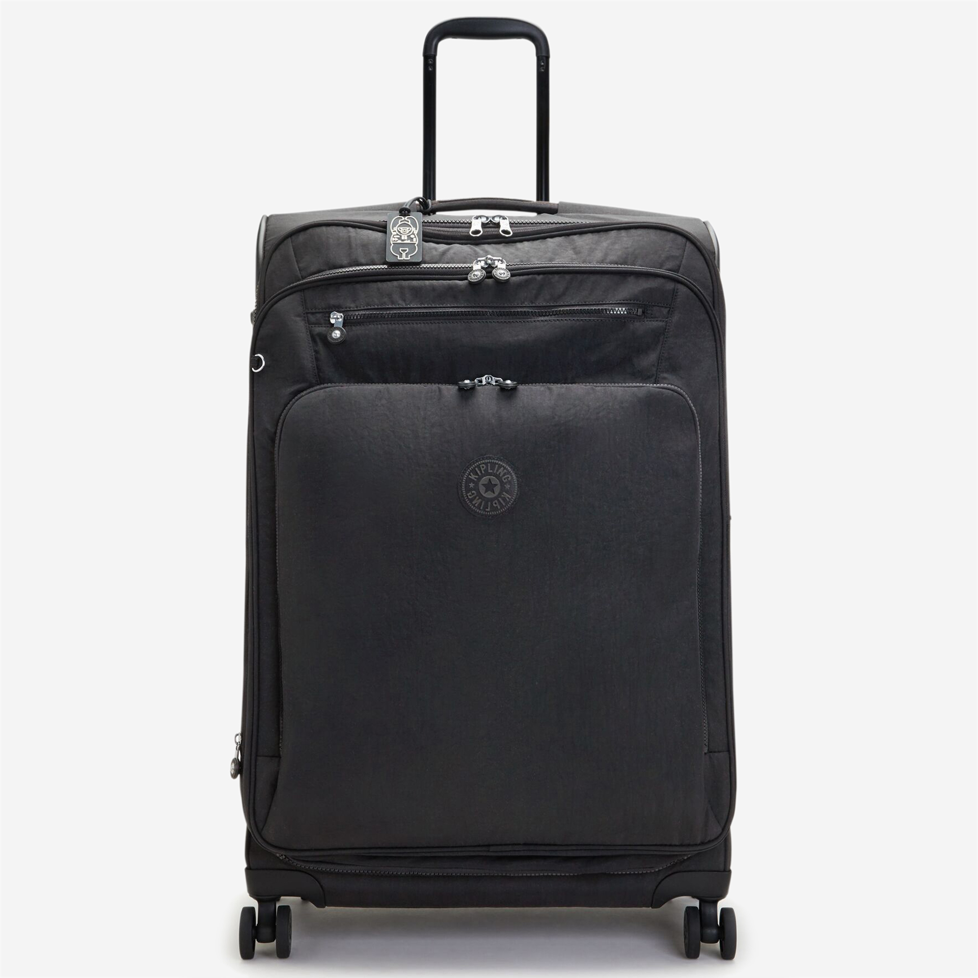 KIPLING New Youri Spin L Black Noir Large expandable wheeled luggage I7930-P39