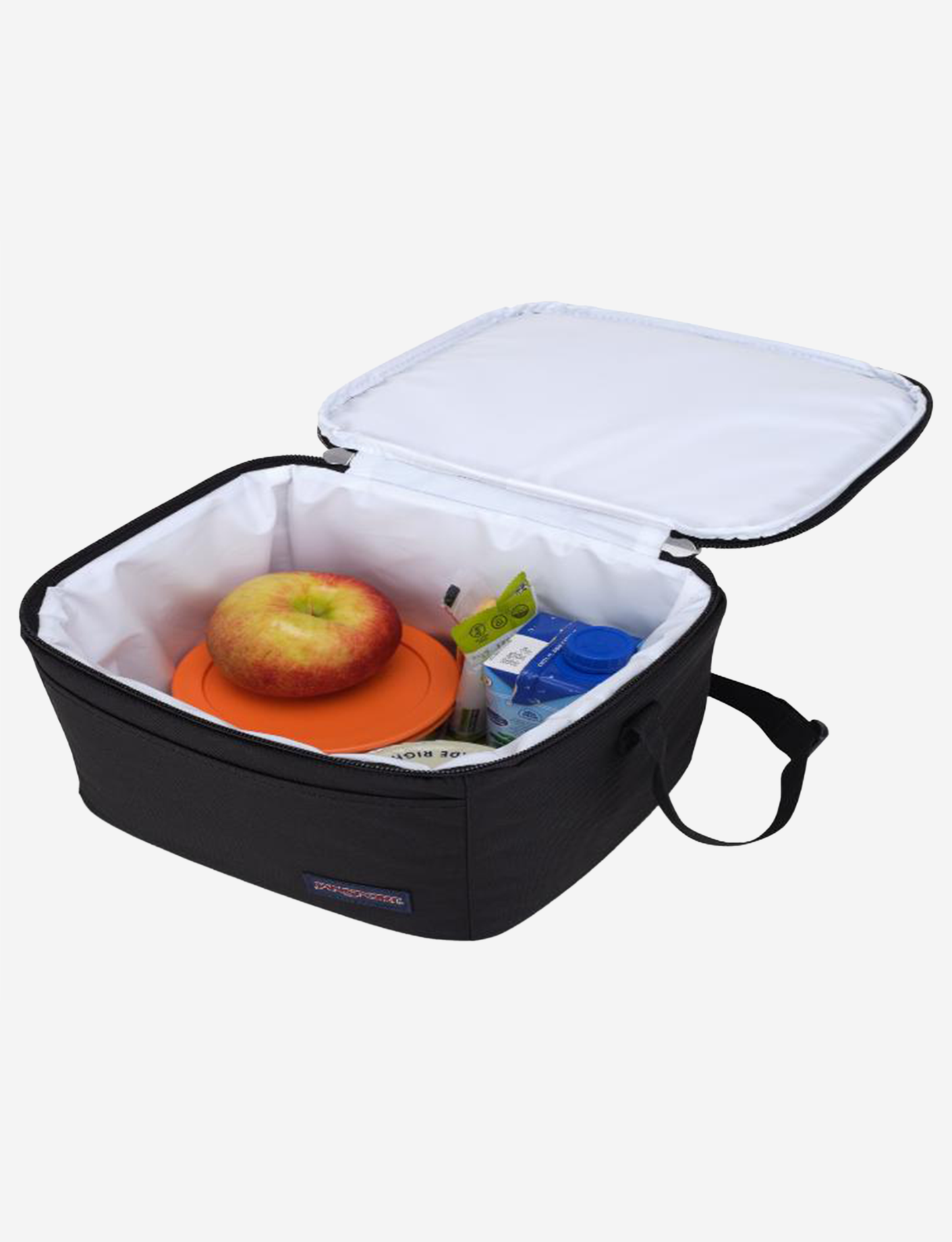 حقيبة غداء جان سبورت سوبر سناك الكبيرة المعزولة باللون الأسود