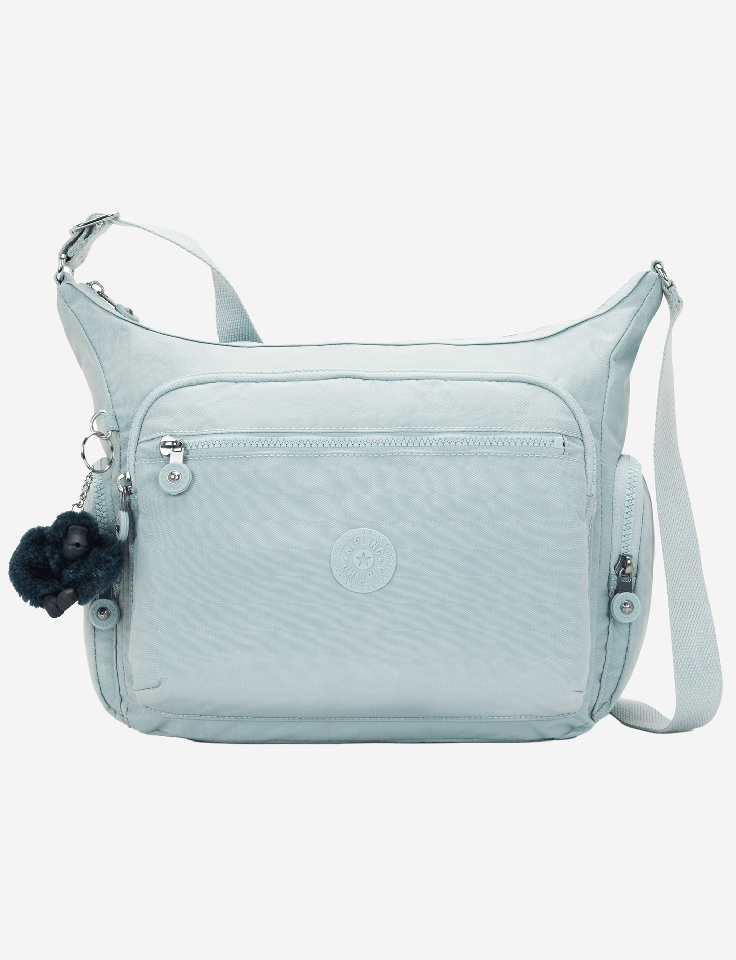 KIPLING Gabbie Breezy Blue حقيبة كروس كبيرة 15255-5TA