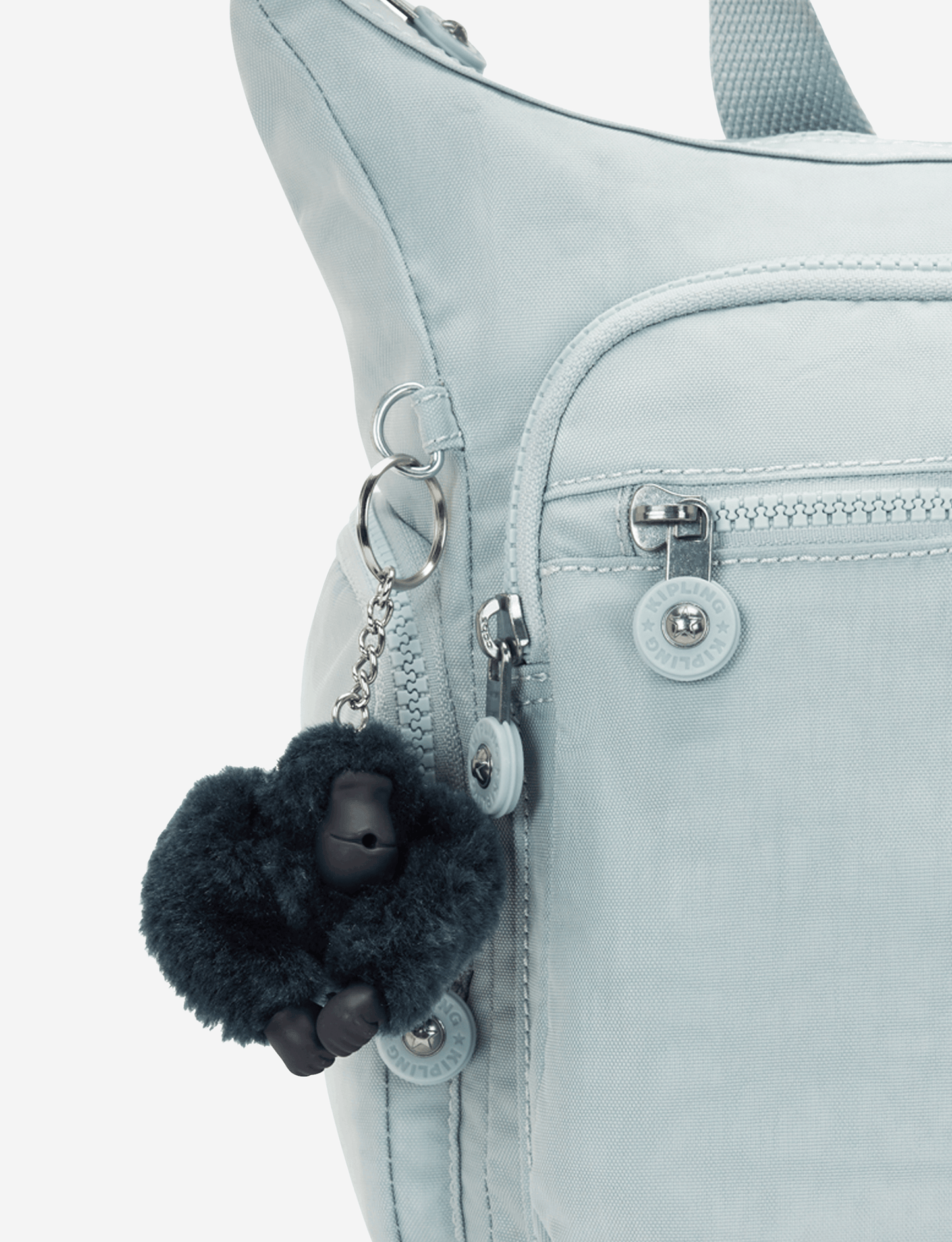 KIPLING Gabbie Breezy Blue حقيبة كروس كبيرة 15255-5TA