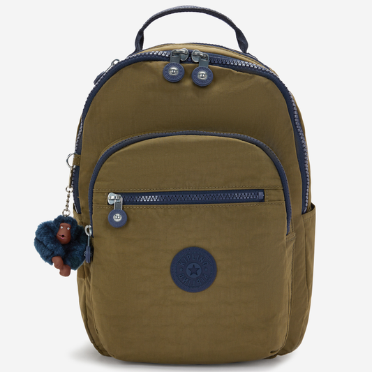 KIPLING Seoul S Treasure Green Small backpack (with tablet compartment) I4345-1HW
