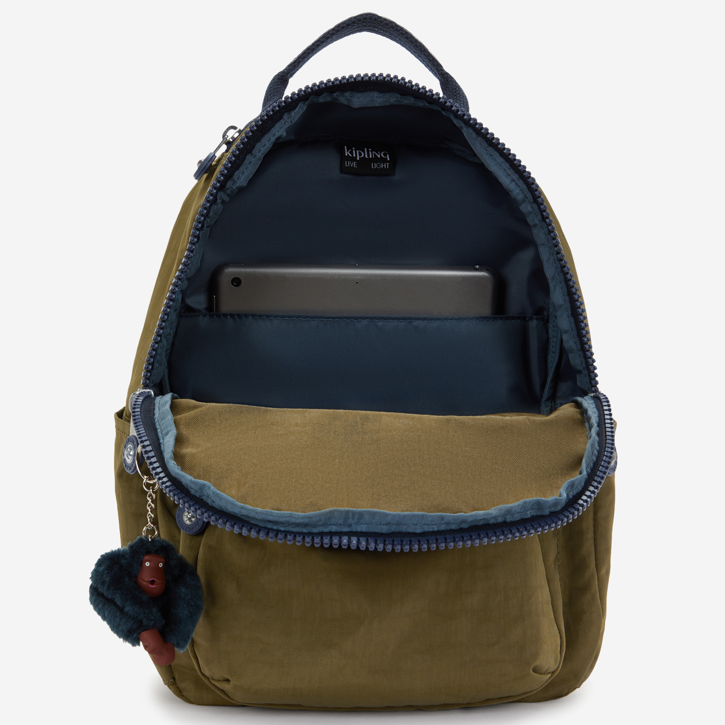 KIPLING Seoul S Treasure Green Small backpack (with tablet compartment) I4345-1HW