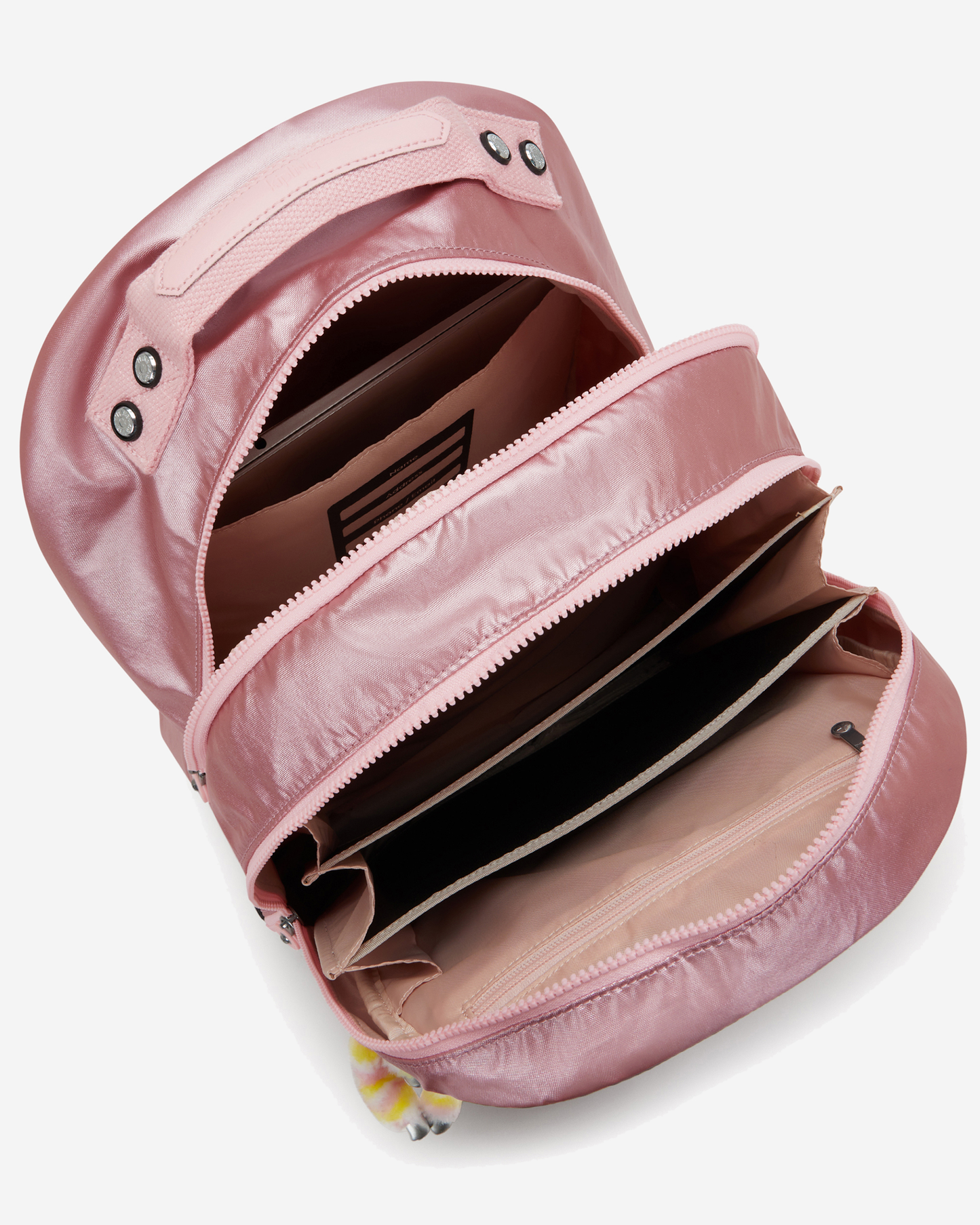 Kipling  Class Room Bronze Pink Met Large Backpack with Laptop Compartment I5213-3MD