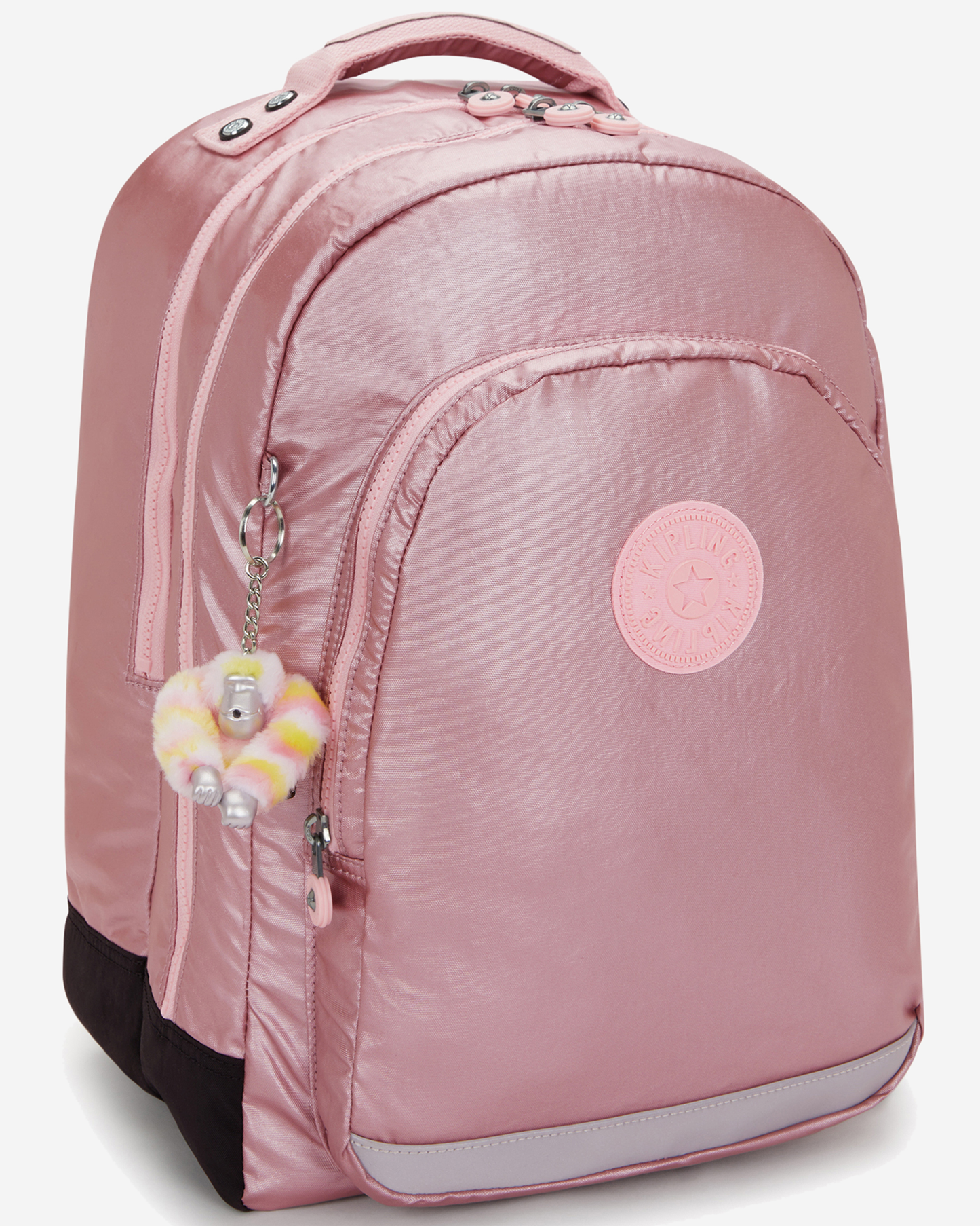 Kipling  Class Room Bronze Pink Met Large Backpack with Laptop Compartment I5213-3MD