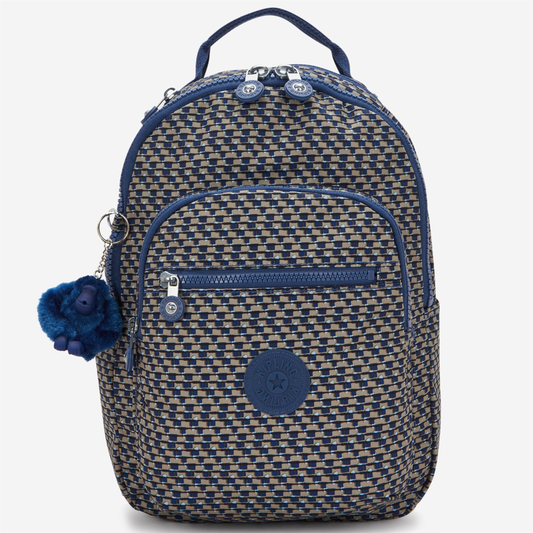 KIPLING Seoul S Blue on Wire Small backpack (with tablet compartment) I5611-9PC