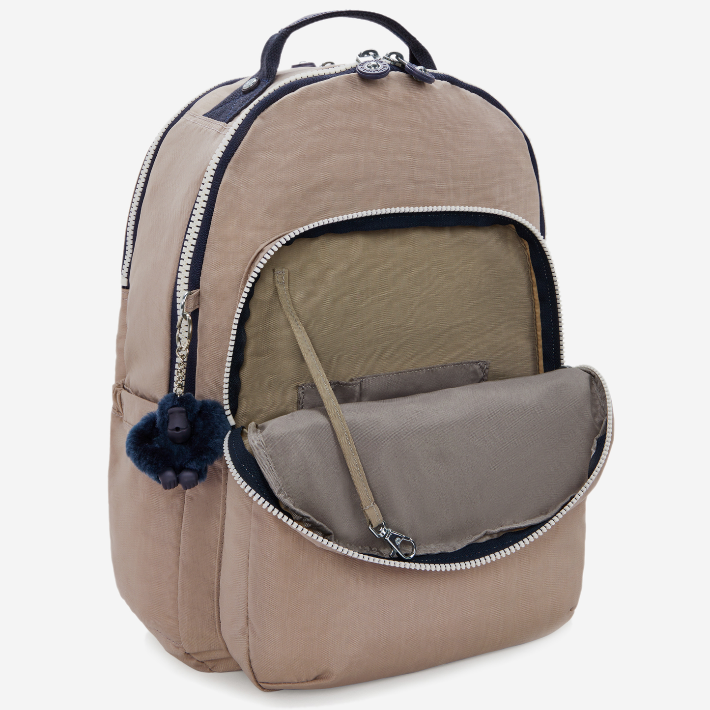 KIPLING Seoul Lap Soft Taupe C Large backpack (with laptop compartment) I2969-7ML