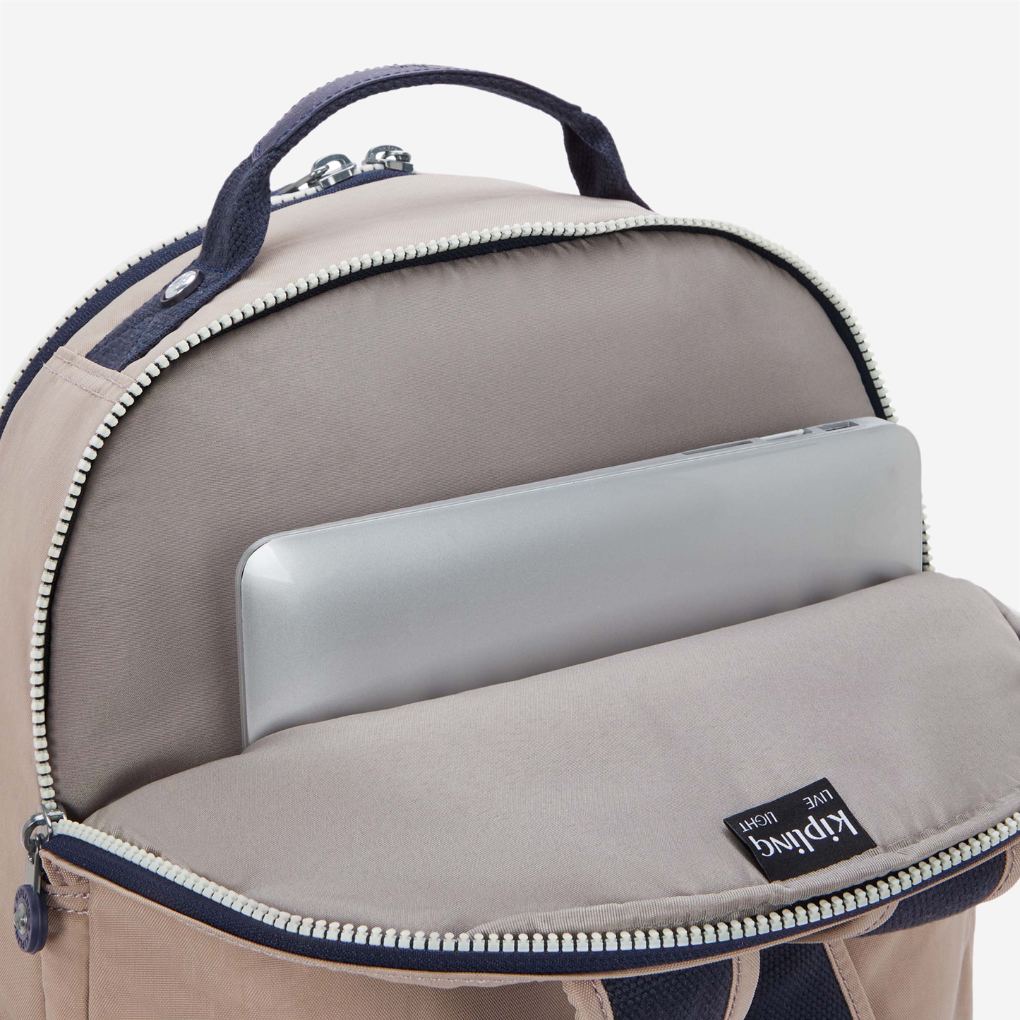 KIPLING Seoul Lap Soft Taupe C Large backpack (with laptop compartment) I2969-7ML